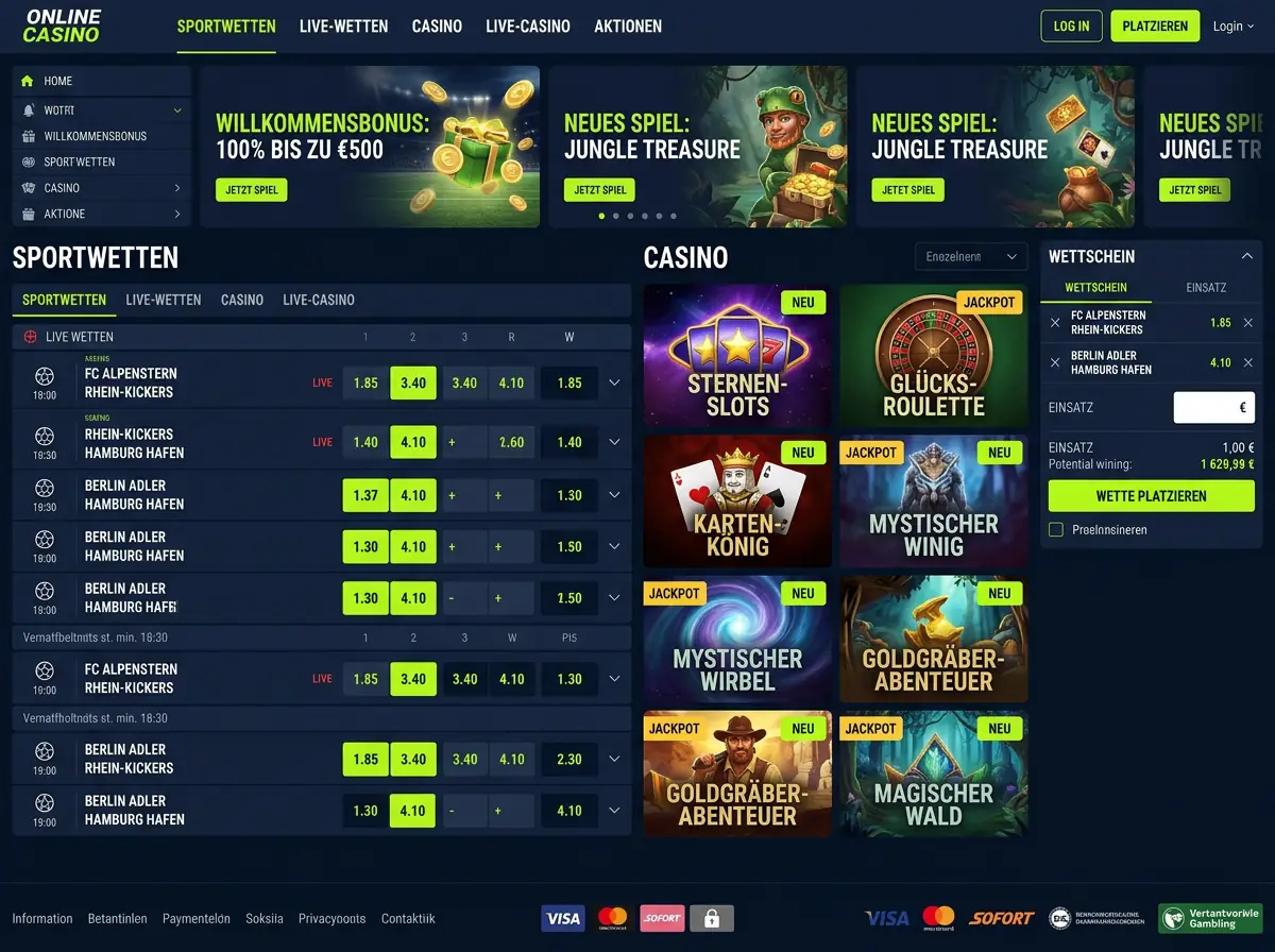 Winstler — Spiele und Quoten